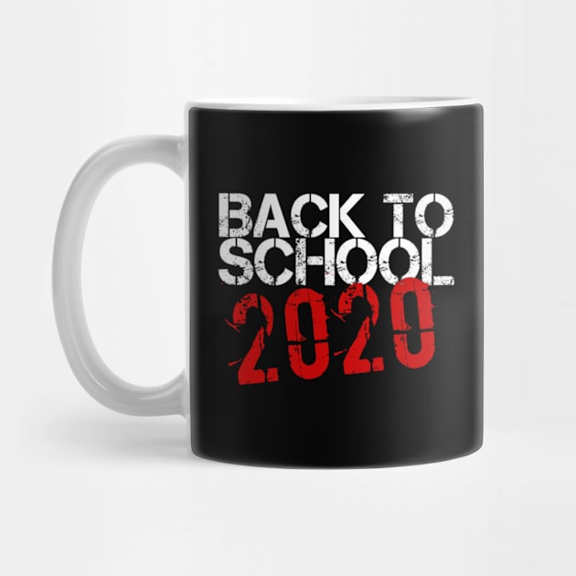 Back to School 2020 white and red typography vintage by Inspire Enclave